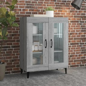 Credenza Grigio Sonoma 69,5x34x90 Cm İn Legno Multistrato /