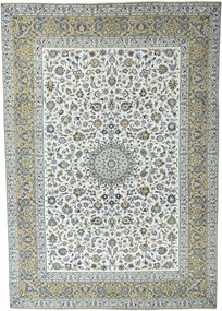 Kashan Tappeto 290 x 420 Beige (Iran) Annodato A Mano
