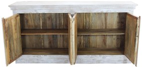 ETER - madia legno di mango bianco