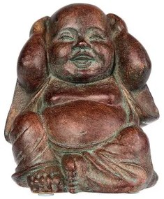 Statua Decorativa Atmosphera sabiduria santai 12 x 11 x 9,5 cm Marrone Poliresina