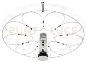 Lafra lampada da soffitto piccola cromo 3000k 817lm 9w d.45cm