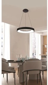 Azzardo AZ4999 - Lampadario LED su cavo SANTANA LED/30W/230V nero