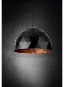 Lampadario su filo DIAMENT 1xE27/60W/230V d. 35 cm nero/rame