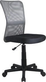 Sedia da scrivania per bambini Dingo nero grigio