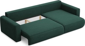 Divano angolare verde allungabile/con contenitore (con penisola a destra/con chaise lounge) Kapua – Makamii