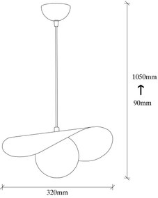 Lampadario su filo VATOZ 1xE27/60W/230V