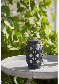 Lanterna nera Lanterna, altezza 23 cm Flame - Star Trading