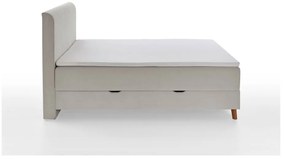 Letto boxspring beige con contenitore 180x200 cm Memphis - Meise Möbel