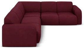 Divano angolare bordeaux (angolo variabile/ad L) Molino - Micadoni Home
