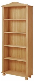 Libreria color legno naturale in legno di pino 70x181 cm Ella - Støraa