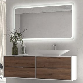 Specchio led 120x80 cm con cornice illuminante modello KA1200 - KAMALU