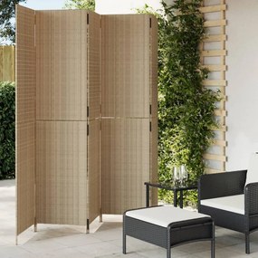 Divisorio Per Ambienti A 5 Pannelli Beige İn Polyrattan /