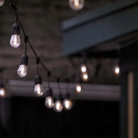 Catena luminosa decorativa LED per esterni 5xE27/1W/230V 5,94 m IP44 nero