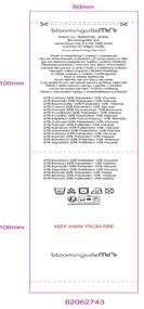 Coperta panna 130x160 cm Plane - Bloomingville Mini