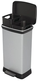 Contenitore in plastica per rifiuti differenziati/pedali 23+23 l Deco - Curver