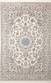 Nain Tappeto 130x200 Beige (Iran) Annodato A Mano