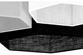 Duolla - Lampadario a plafone ROLLER TRIO HEX 3xE27/15W/230V nero/grigio/bianco