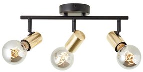 Brilliant - Faretto KERRY 3xE27/40W/230V nero/ottone