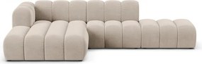 Divano angolare beige ad angolo sinistro Lupine - Micadoni Home