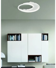 Plafoniera LED moderno Lexi, bianco Ø 50 cm, luce CCT dimmerabile NOVECENTO