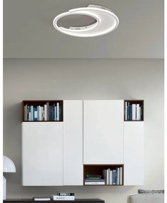 Plafoniera LED moderno Lexi, bianco Ø 51.5 cm dimmerabile NOVECENTO