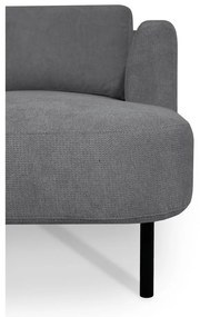 Divano angolare grigio scuro (angolo sinistro/"U") Hero - Scandic