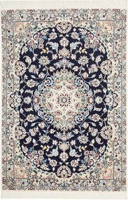 Nain Tappeto persiano 80 x 110 Blu (Iran) Annodato A Mano