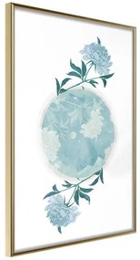 Poster  World in Shades of Blue  Cornice Quadri Cornice d'oro, Larghezza x Altezza Home decor 20x30