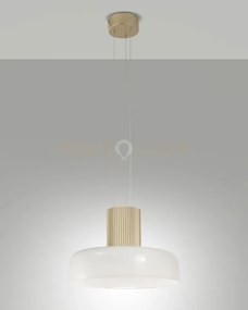 Lunar sospensione bianca 1 luce a led cct 2700k - 3000k - 4000k- 26...