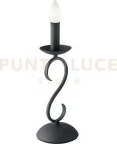 Lume beatrice in metallo antracite 1 luce attacco e14 14x33cm