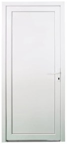 Portoncino d'ingresso in pvc Base L 90 x H 210 cm bianco apertura sinistra