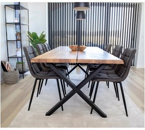 Sedie da pranzo in set grigio scuro 2 pz Moseby – Bonami Essentials