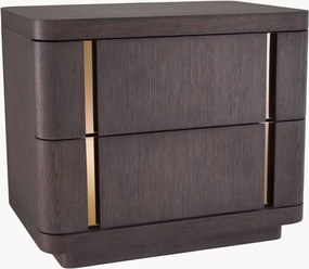 Comodino in legno con cassetti Modesto