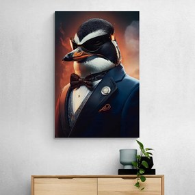 Quadro su tela – Gangster animale pinguino