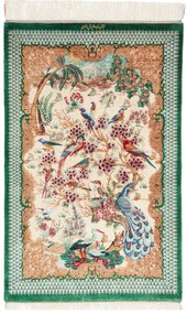 Ghom Tappeto 60x90 (Iran) Annodato A Mano