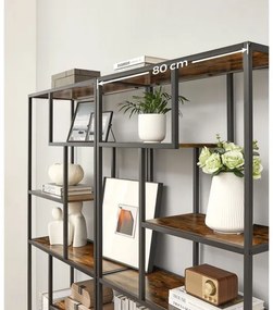 Libreria NAVARO marrone/nera