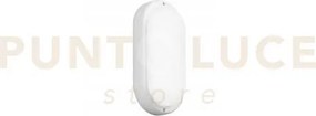 Plafoniera led flippy bianca 12w 1160lm 3000k ip54 9,5x3,8x19,5cm