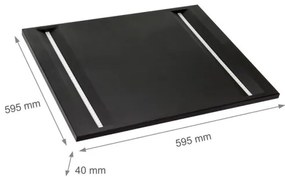 Pannello LED ALGINE LED/44W/230V 60x60 cm 4000K UGR<16 nero