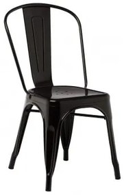 Confezione da 4 sedie impilabili LIX Nero - Sklum