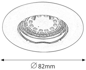 Rabalux 1046 - SET 3xLED Lampada da incasso LITE 3xGU10-LED/3W/230V