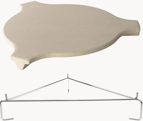 Set di 2 supporti per piatti con griglia elevatrice BBQ