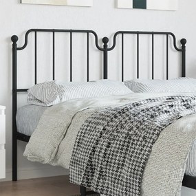 Testiera İn Metallo Nero 160 Cm /