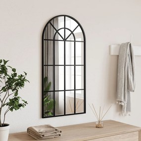 Specchio Da Parete Nero 40x80 Cm Arco İn Ferro /