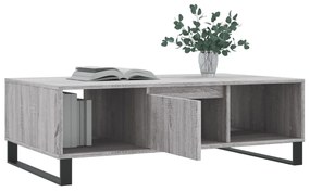 Tavolino da salotto grigio sonoma 104x60x35cm legno multistrato