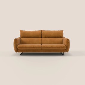 Monamour Divano dal design moderno con opzione relax elettrico in microfibra smacchiabile impermeabile T11 cuoio