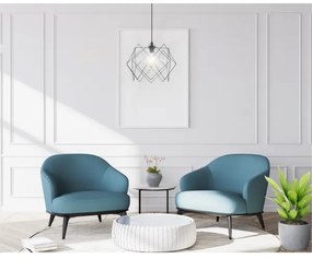 Lampadario a sospensione con filo GALL 1xE27/60W/230V nero