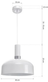 Lampadario a sospensione con filo MALMO 1xE27/60W/230V