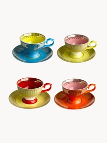 Set di 4 tazzine da caffè con piattino Grandma
