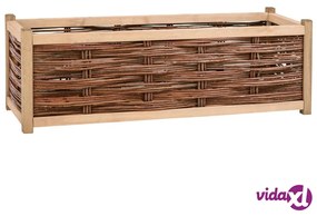 vidaXL Letto Rialzato da Giardino 120x40x40 cm Legno Massello di Pino