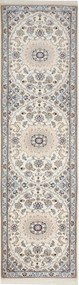 Nain Tappeto persiano 80x300 Beige (Iran) Annodato A Mano